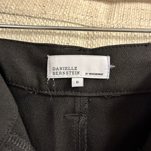 Black Twill Pants with Slit - Picture 4 of 6